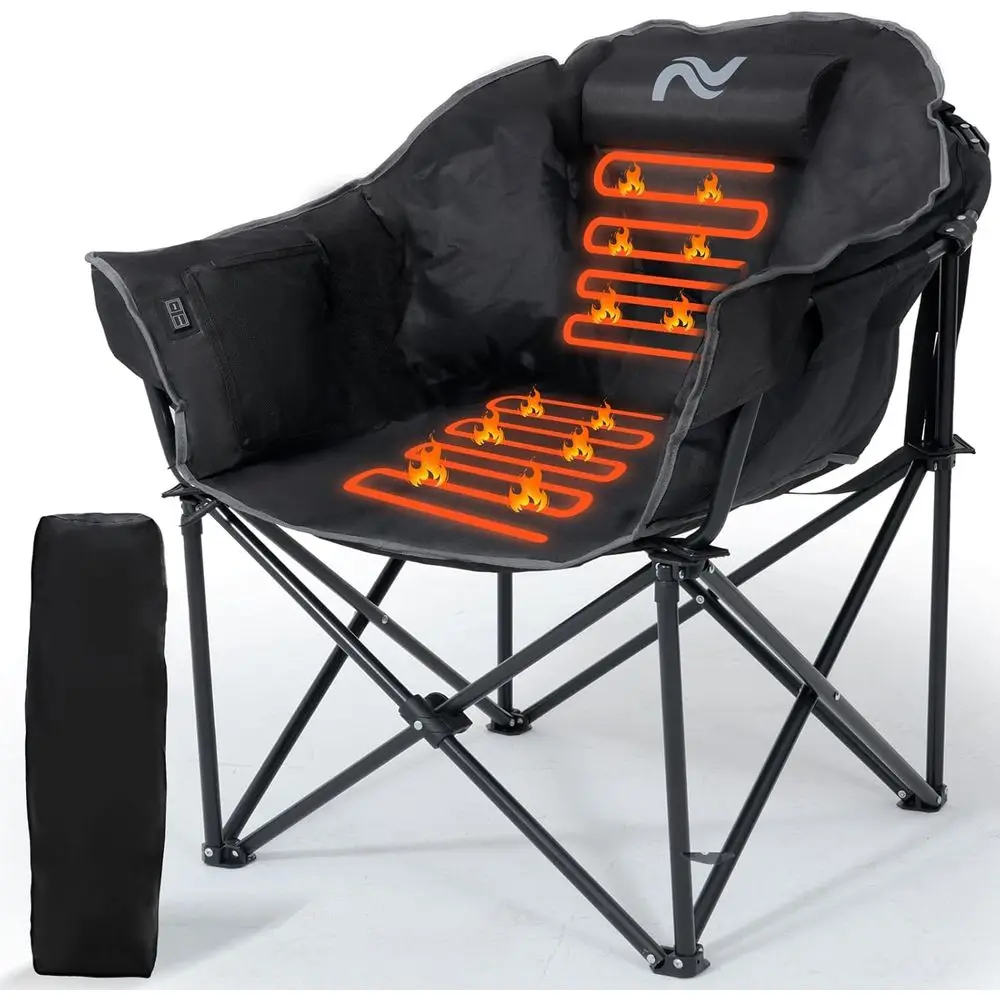 Outdoor Camping Lounge Chairs - Portable Outdoor Heated Lounge Chair with