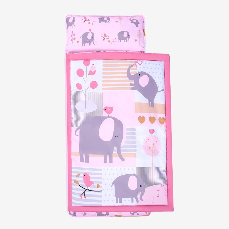 Outdoor Camping Sleeping Bag - Toddler Nap Mat with Pillow and