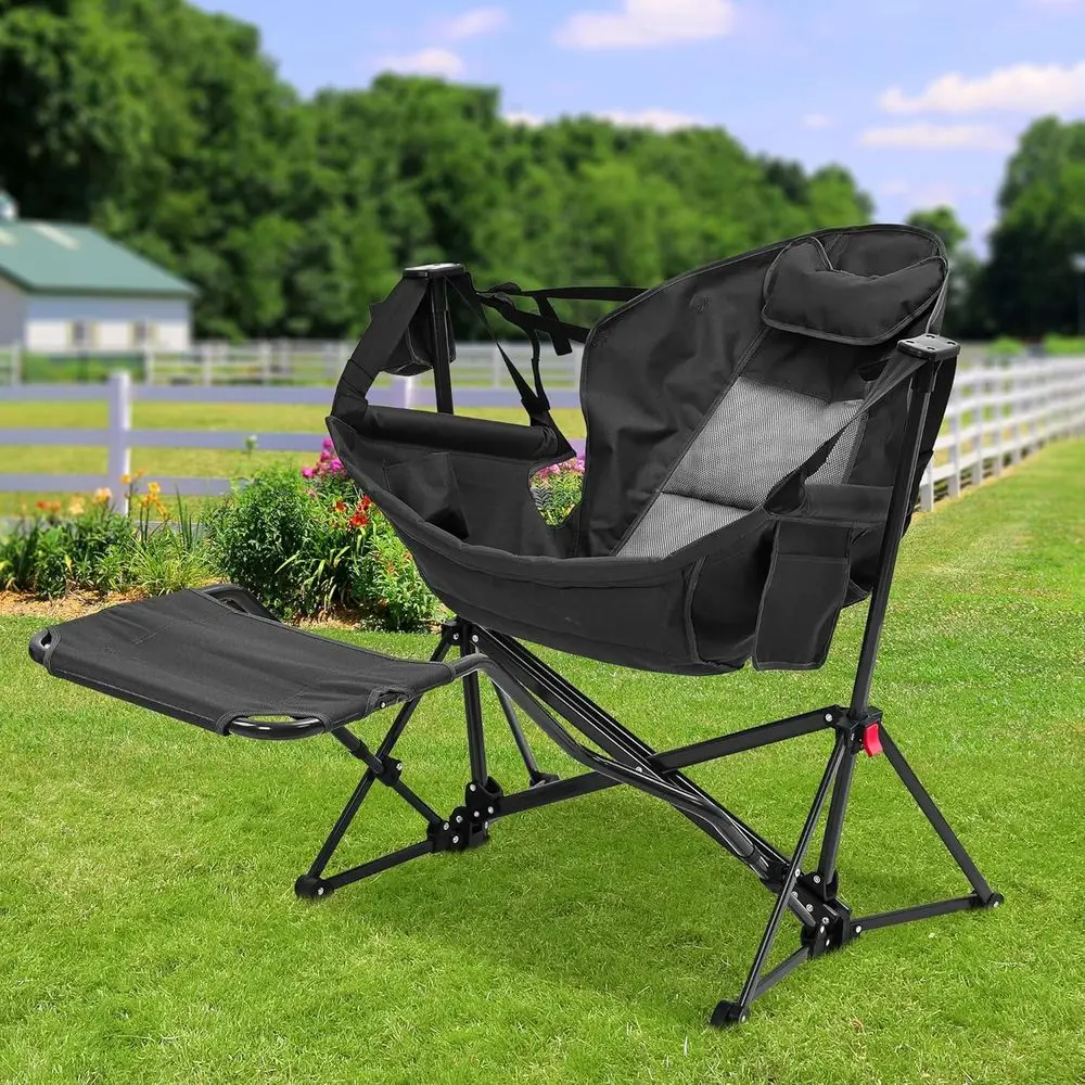 Outdoor Oversized Camping Chair - Portable Oversized Hammock Camping Chair with