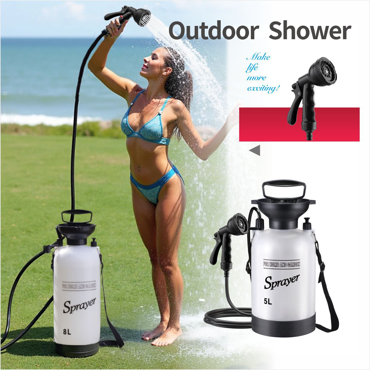 Outdoor Camping Bathroom - Outdoor Camping Portable Shower - Surf