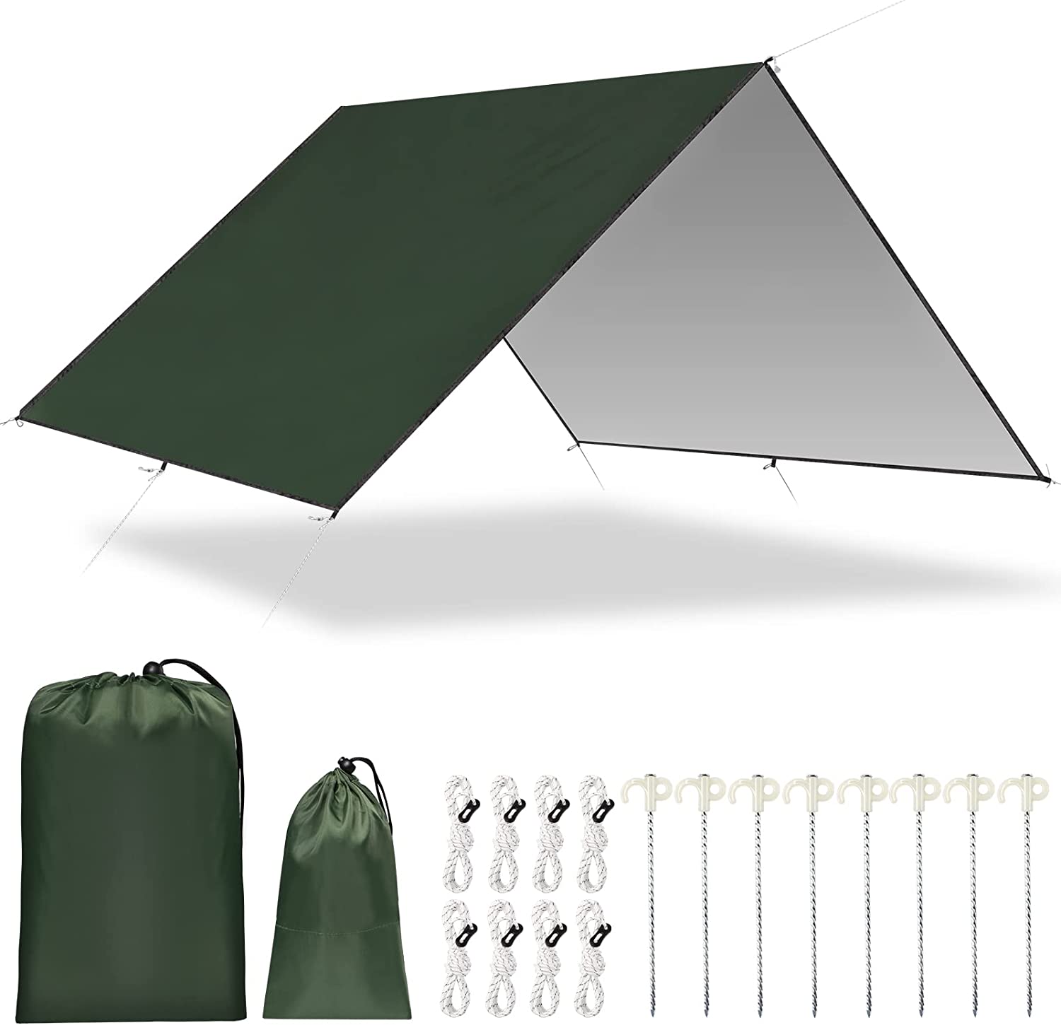 Waterproof Tarp Shelter - 2026 Waterproof Camping Tarp, Hammock Rain