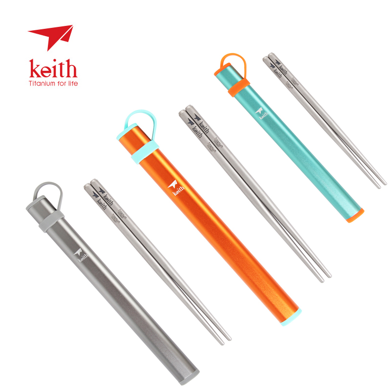 Travel Outdoor Camping Youtube - Keith Titanium Hollow Square Chopsticks Camping