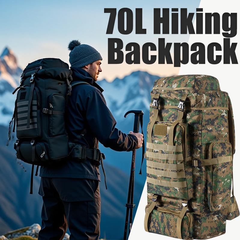 Outdoor Camping Backpack - 70L Professional Hiking Backpack Large Capacity