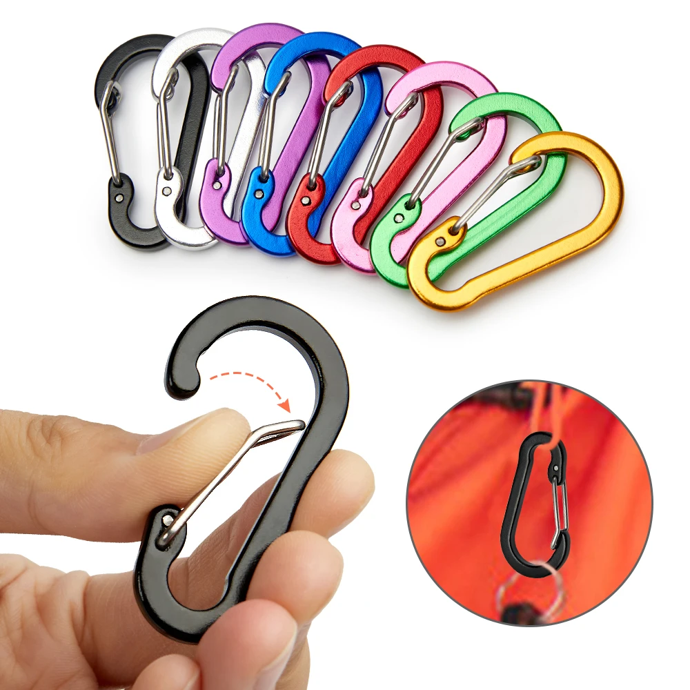 Camp Utensil Set - 12PCS Carabiner Clip Set Tourist Small