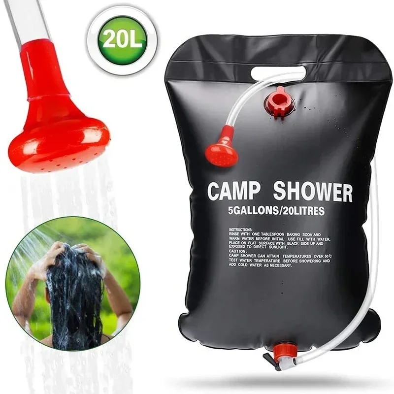 Outdoor Camping Bathroom - Large Capacity 20L Outdoor Shower Bag