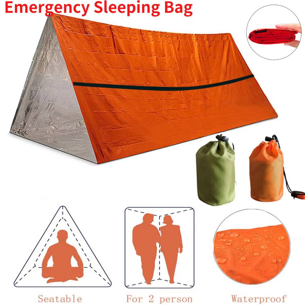 Outdoor Camping Sleeping Bag - Portable Waterproof Emergency Survival Sleeping Bag