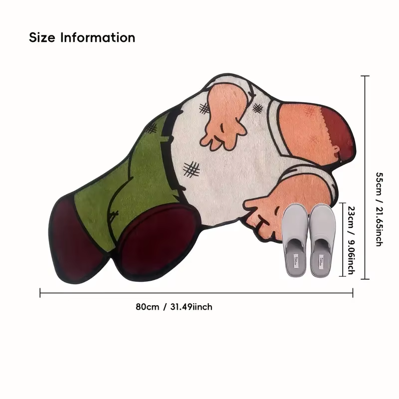 Outdoor Camping Anime - VIKAMA Anime Character Rug Soft Non-Slip