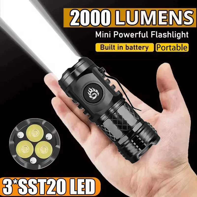 Outdoor Camping Decor - High Strong Power Tactical Flashlight 3LED