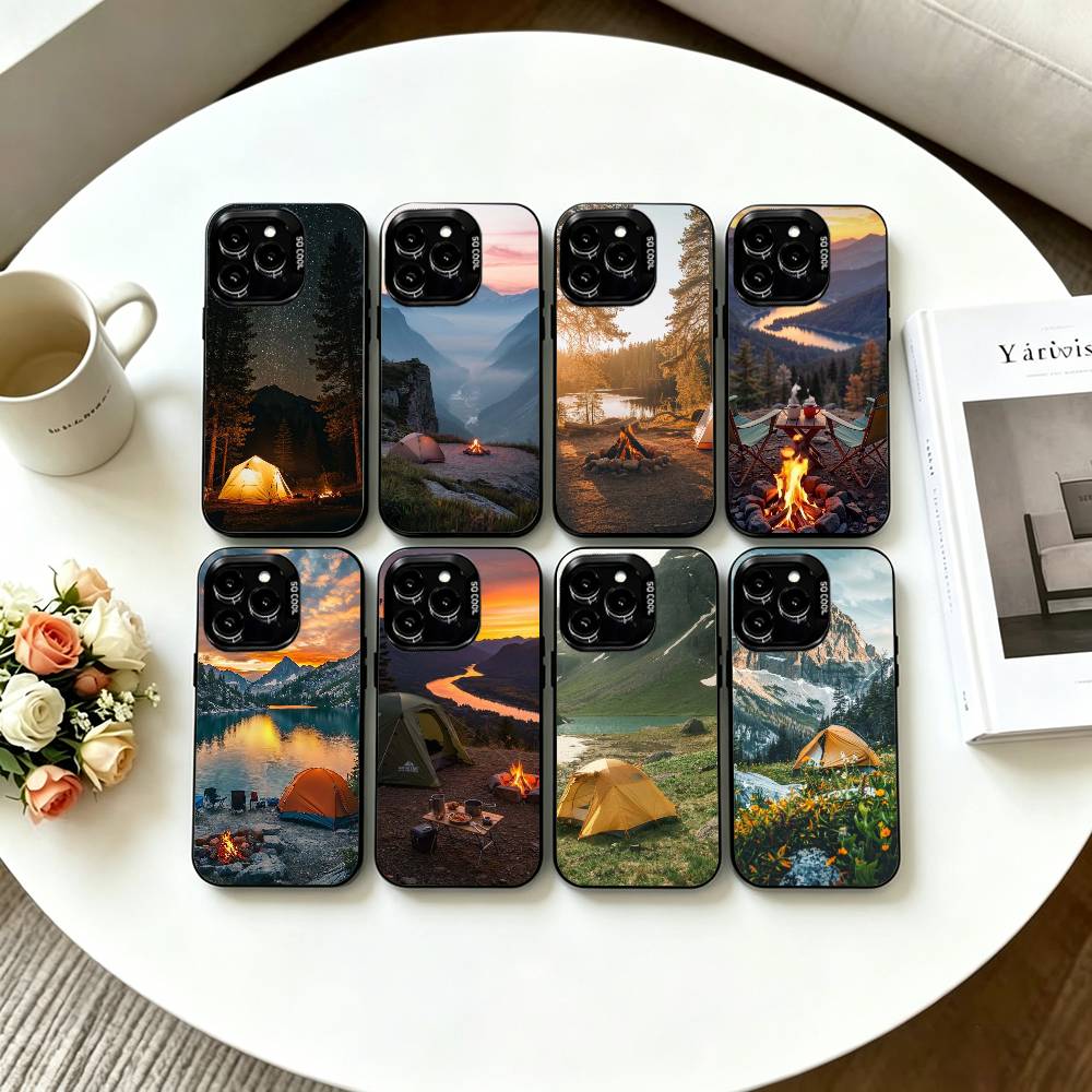 Outdoor Camping Anime - Mountain Nature Outdoor Camping Phone CaseFor