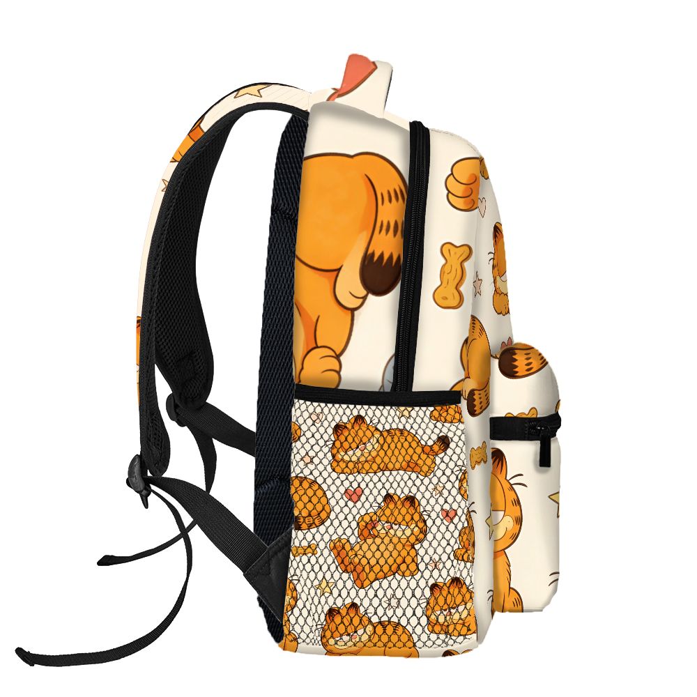 Outdoor Camping Backpack - Funny Lazy Garfield Backpack Star Heart