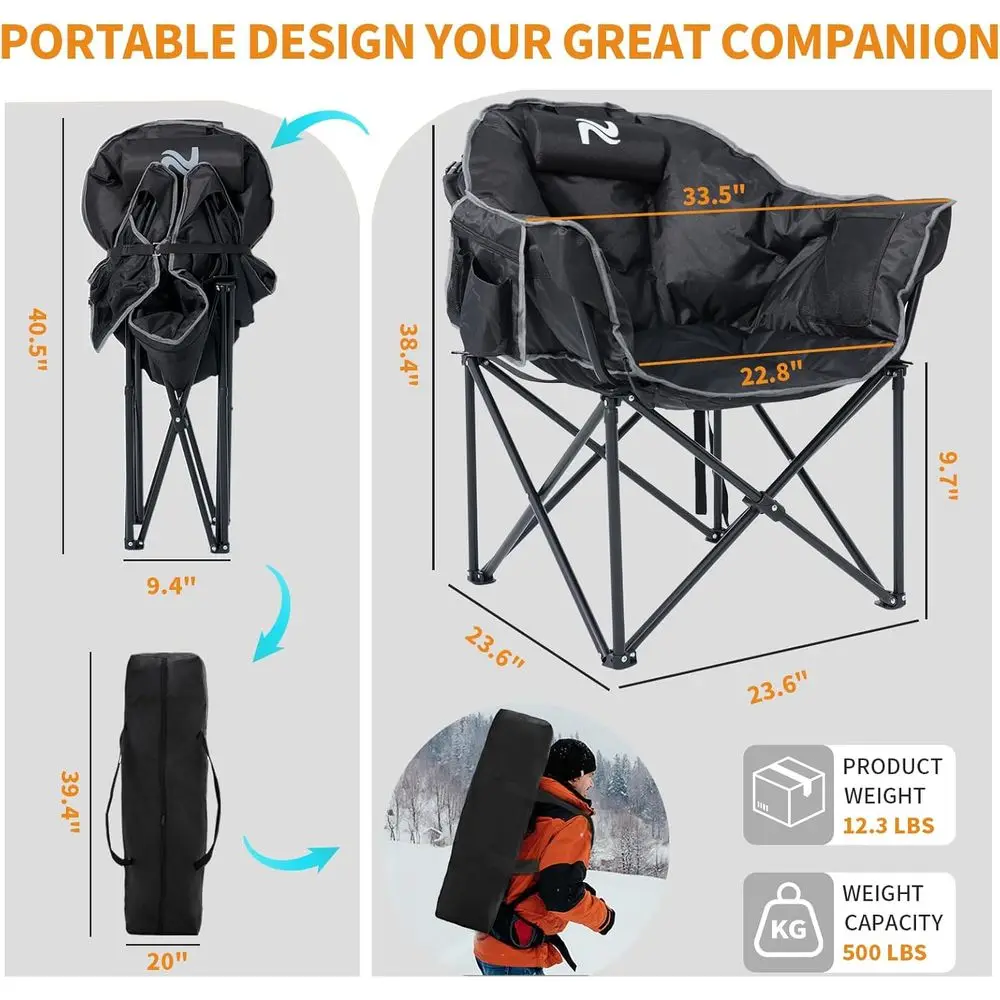Portable Outdoor Heated Lounge - Outdoor Camping Lounge Chairs recension och pris