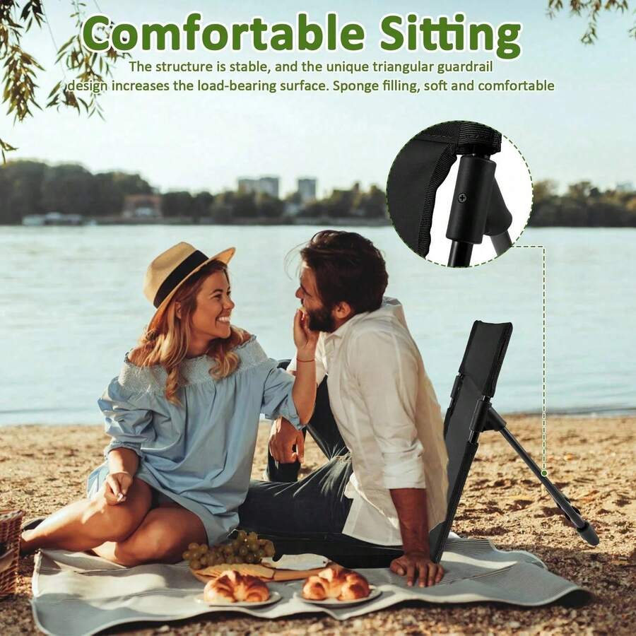 Portable Folding Camping Chair - Outdoor Camping Recliner Chairs recension och pris