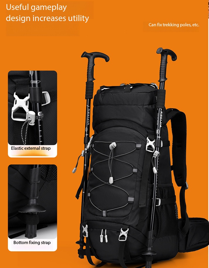 60L Large Capacity Professiona - Outdoor Camping Backpack recension och pris