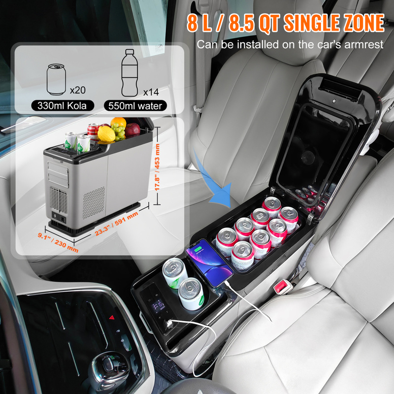 Car Armrest Refrigerator Fridg - Outdoor Camping Zone recension och pris