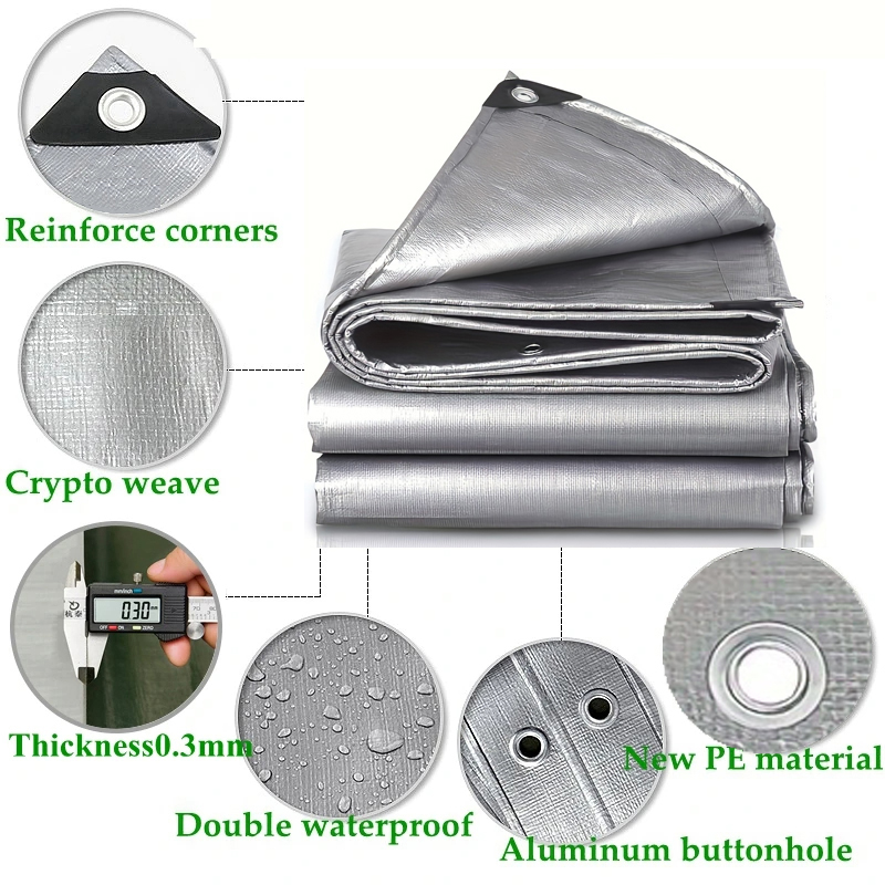 Large Tarp 3mx5 6 8 4x4 5 6 8  - Waterproof Tarp Shelter recension och pris
