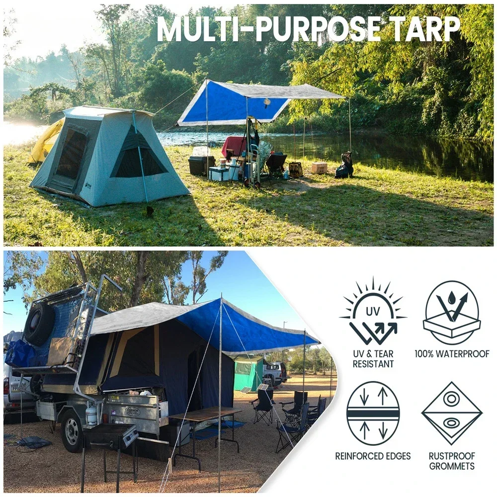 Large PE Tarpaulin Waterproof  - Waterproof Tarp Shelter recension och pris