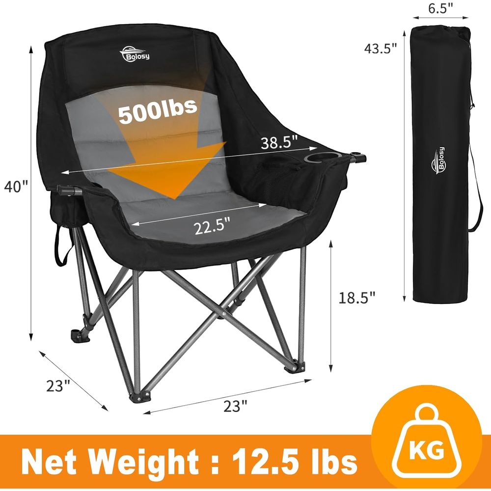 2 Pack Oversized Camping Chair - Outdoor Oversized Camping Chair recension och pris