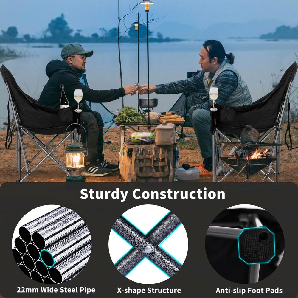 2 Pack Oversized Camping Chair - Outdoor Oversized Camping Chair recension och pris