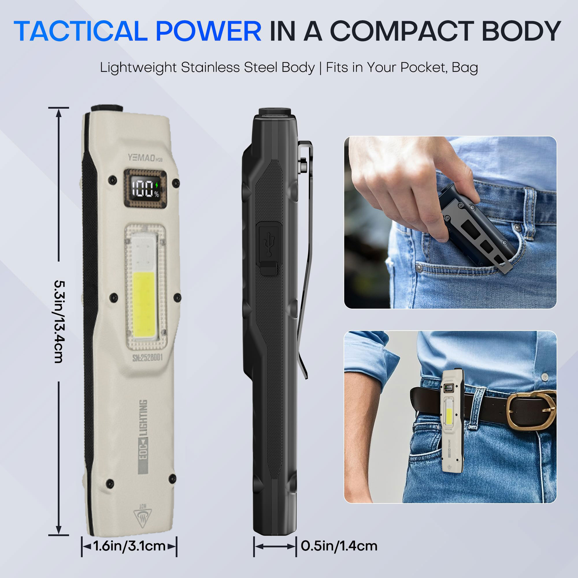 Portable 880LM YEMAO M28 Ultra - Outdoor Camping Decor recension och pris