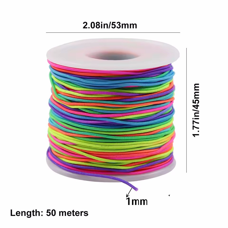 Rainbow Elastic Beading Cord,  - Paracord Bracelet recension och pris