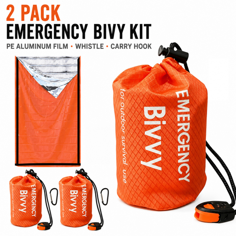 2 Pack Emergency Sleeping Bag, - Outdoor Camping Sleeping Bag recension och pris