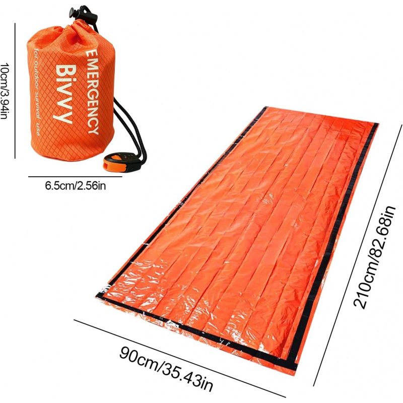 2 Pack Emergency Sleeping Bag, - Outdoor Camping Sleeping Bag recension och pris