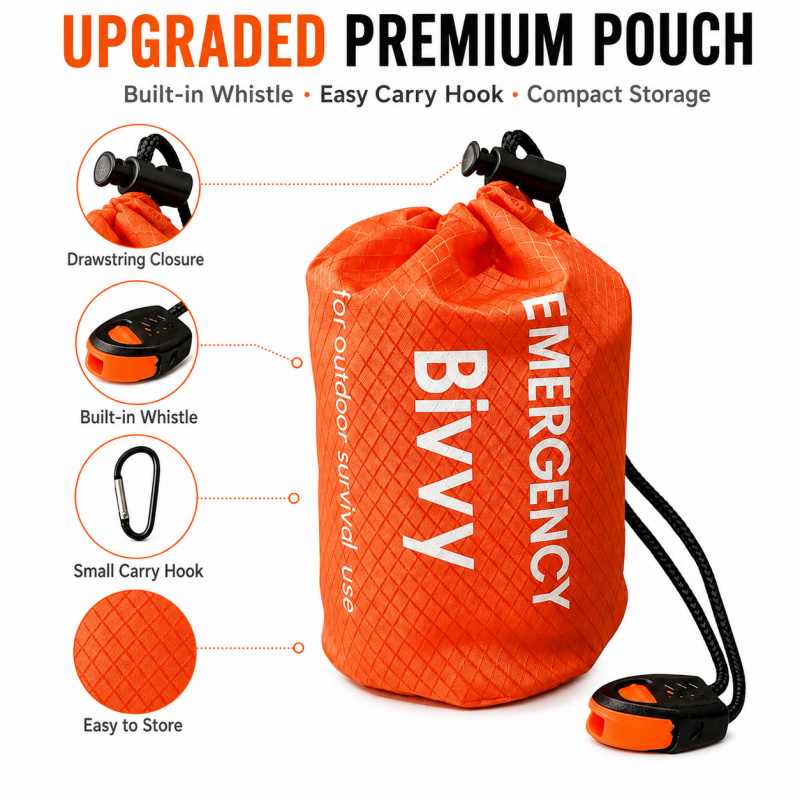 2 Pack Emergency Sleeping Bag, - Outdoor Camping Sleeping Bag recension och pris