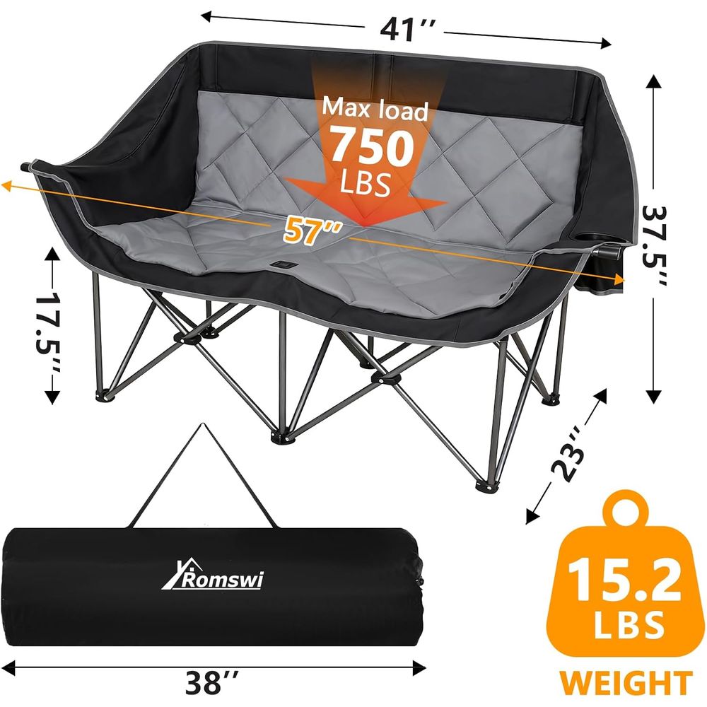 Doule Camping Chair,2 Person C - Outdoor Oversized Camping Chair recension och pris