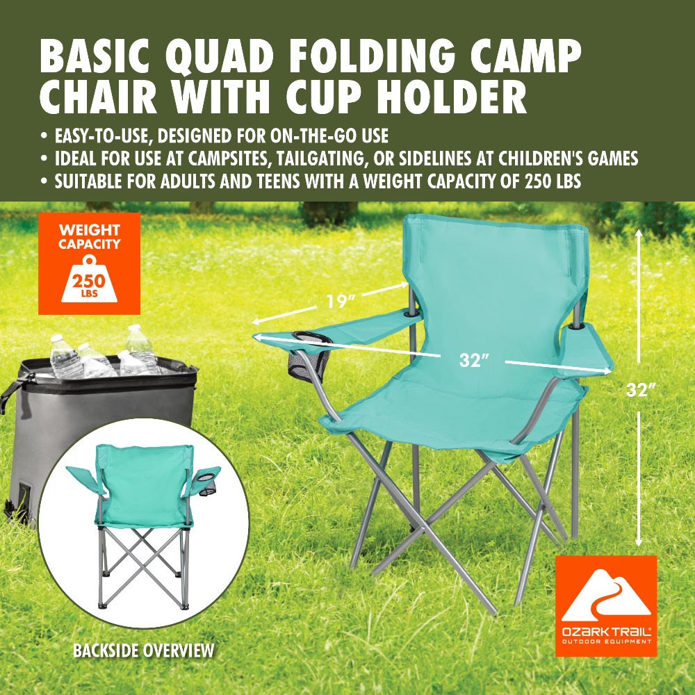 Foldable Quad Camping Chair wi - Outdoor Camping Recliner Chairs recension och pris