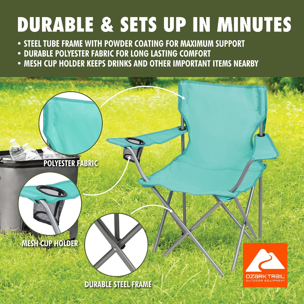 Foldable Quad Camping Chair wi - Outdoor Camping Recliner Chairs recension och pris