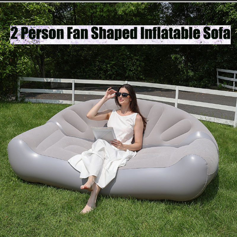Fan Shaped Inflatable Sofa 2 P - Outdoor Camping Lounge Chairs recension och pris