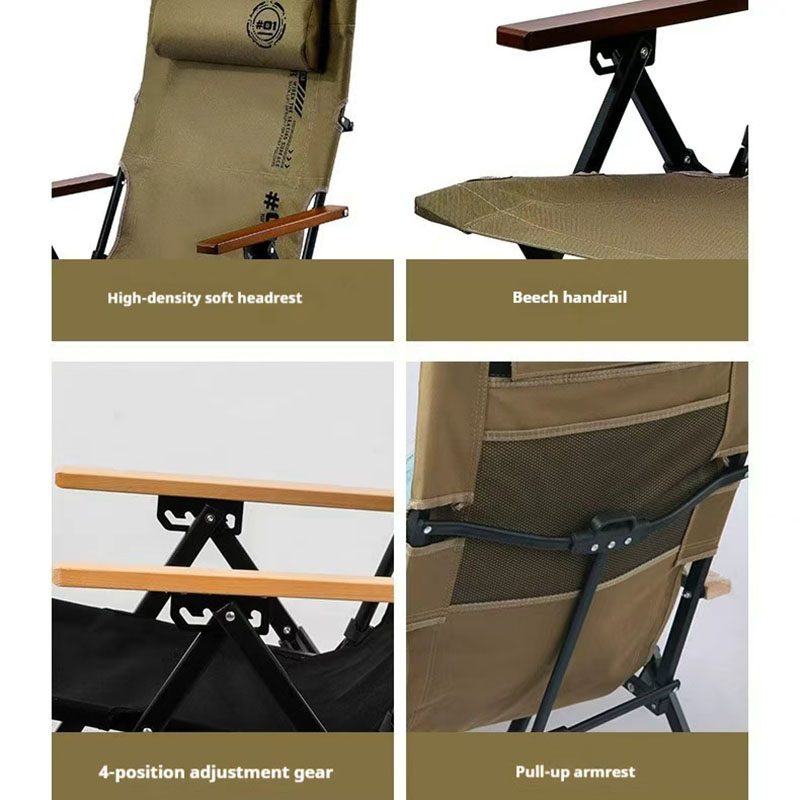 Folding High Back Beach Campin - Outdoor Camping Lounge Chairs recension och pris
