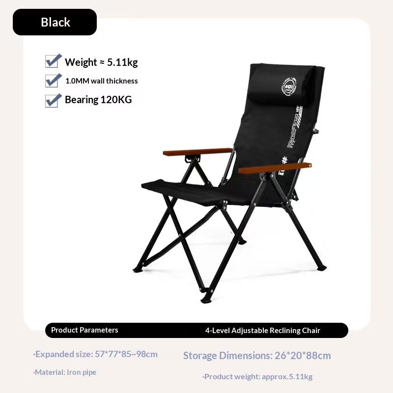 Folding High Back Beach Campin - Outdoor Camping Lounge Chairs recension och pris