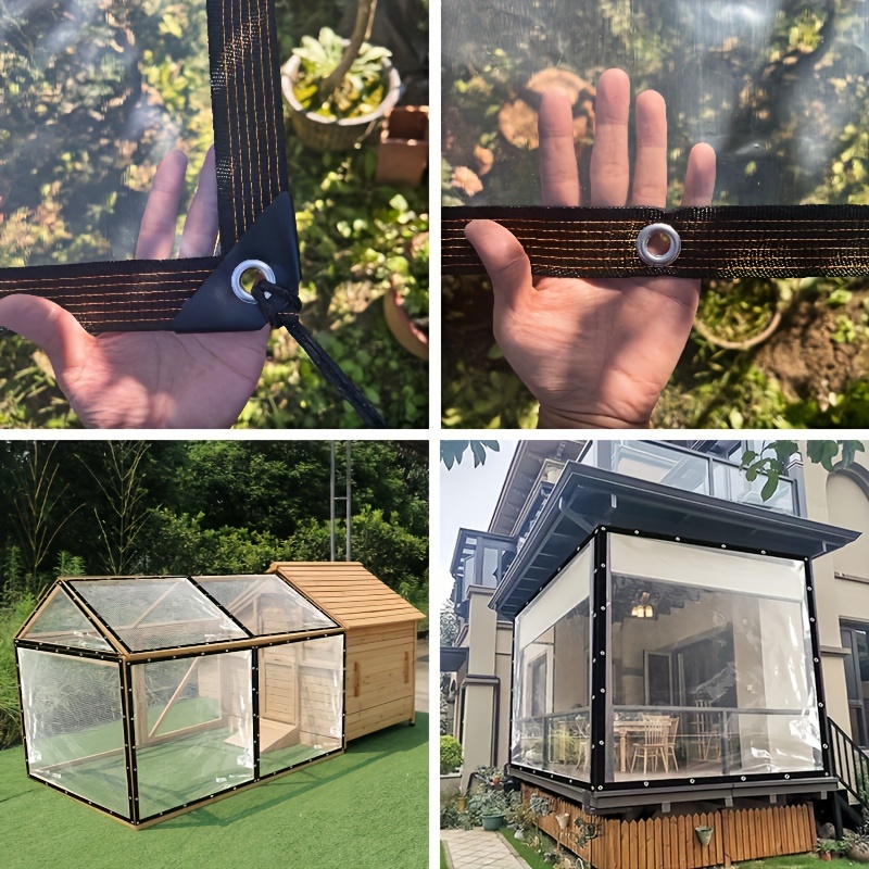 Transparent Tarpaulin 2*3 4 5  - Waterproof Tarp Shelter recension och pris