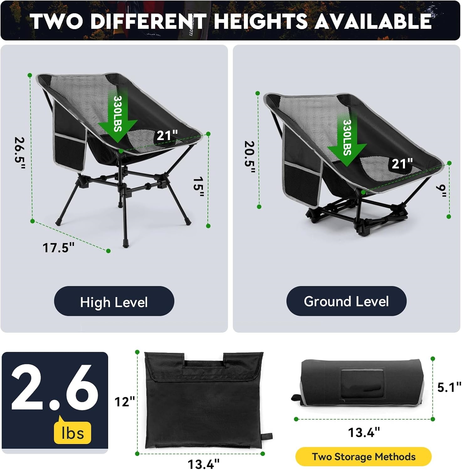Lightweight Camping Chair,Camp - Outdoor Camping Furniture recension och pris