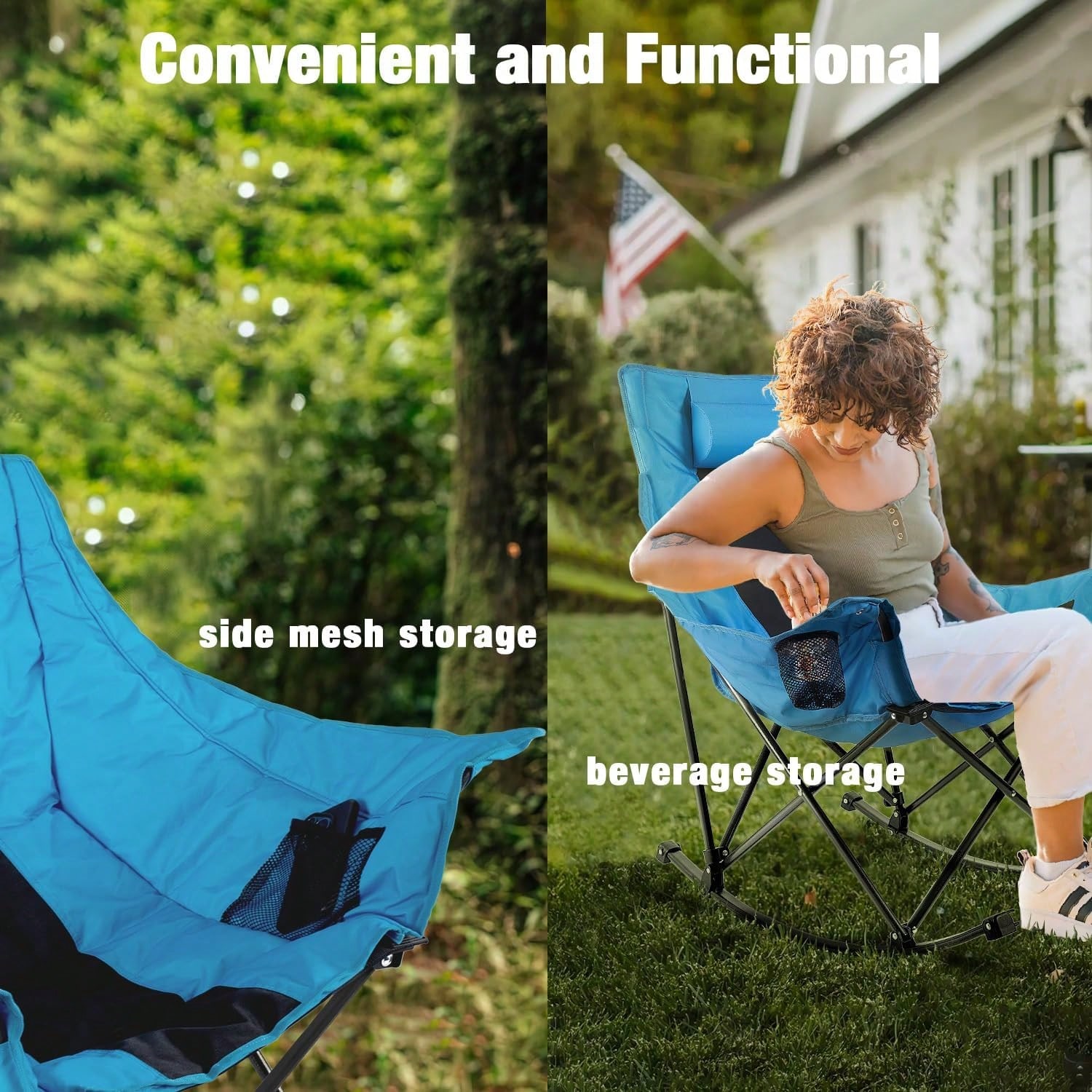 Outdoor Folding Rocking Campin - Outdoor Oversized Camping Chair recension och pris