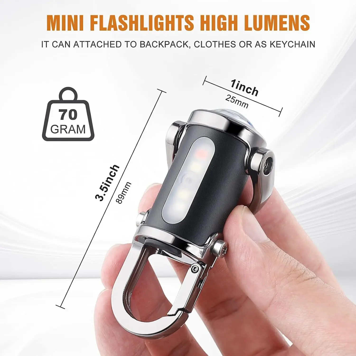 Mini Keychain Flashlight Recha - Outdoor Camping Decor recension och pris