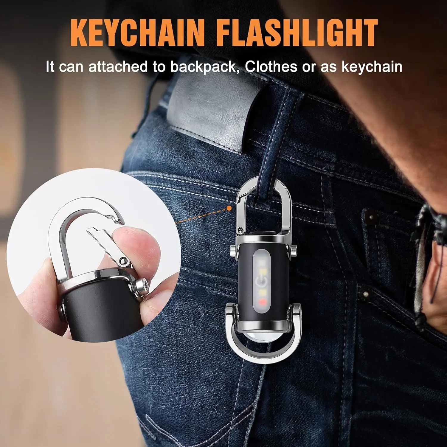 Mini Keychain Flashlight Recha - Outdoor Camping Decor recension och pris