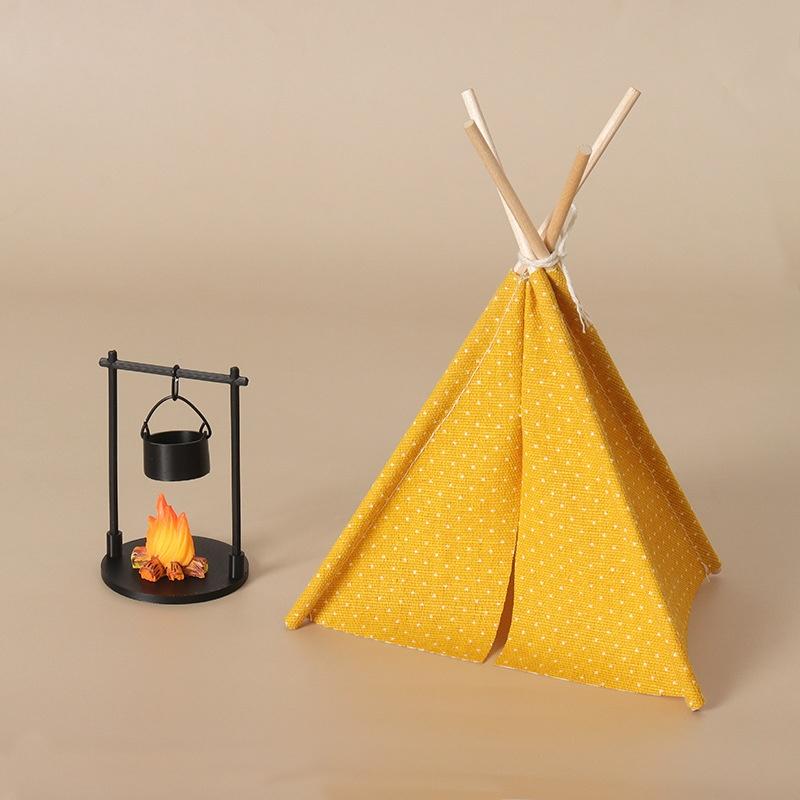 1:12 Scale Camping Tent Model  - Outdoor Camping Decor recension och pris