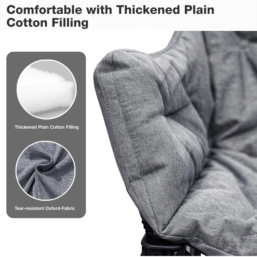 Heavy-Duty Oversized Padded 2- - Outdoor Oversized Camping Chair recension och pris