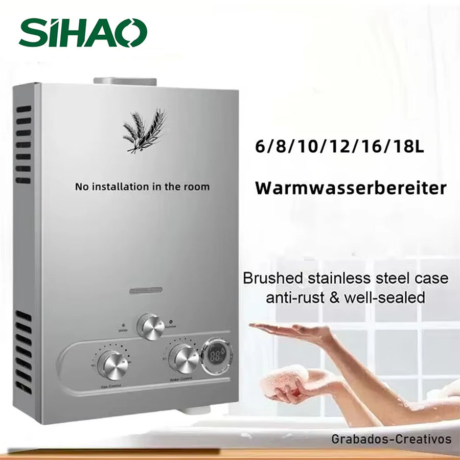 SIHAO 12L 16L 18L GPM LPG Gas  - Outdoor Camping Bathroom recension och pris