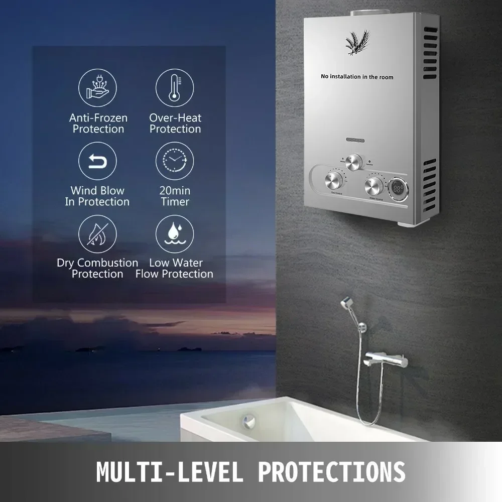 SIHAO 12L 16L 18L GPM LPG Gas  - Outdoor Camping Bathroom recension och pris
