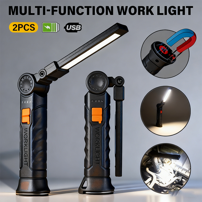 Portable COB LED Flashlight US - Outdoor Camping Decor recension och pris