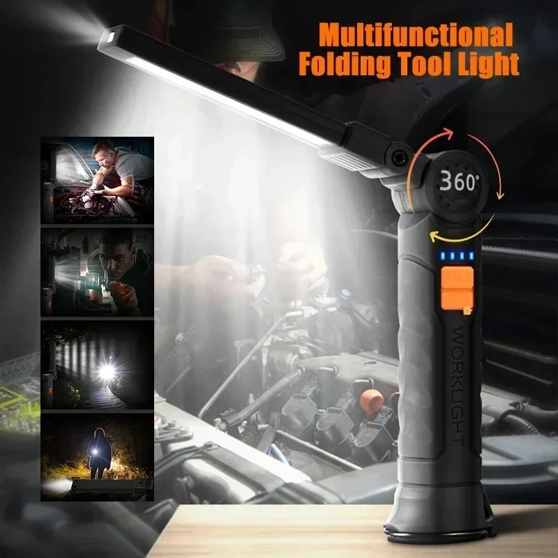 Portable COB LED Flashlight US - Outdoor Camping Decor recension och pris