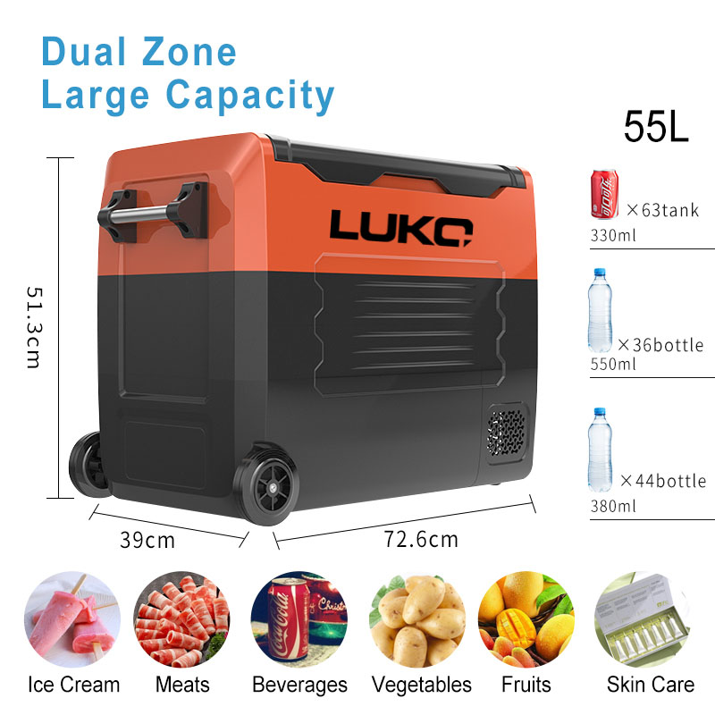 For Car Fridge Freezer 50L Dua - Outdoor Camping Zone recension och pris