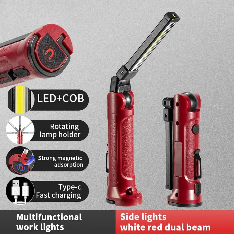 COB LED Work Light Rechargeabl - Outdoor Camping Decor recension och pris