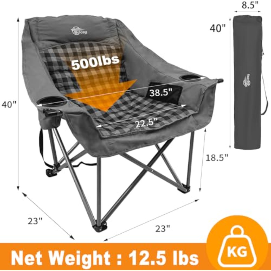 Oversized Camping Chairs for A - Outdoor Oversized Camping Chair recension och pris