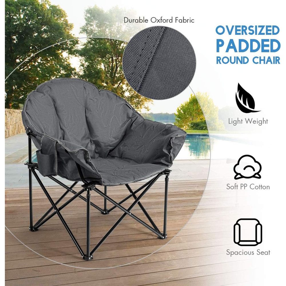 Oversized Cushioned Moon Sauce - Outdoor Oversized Camping Chair recension och pris