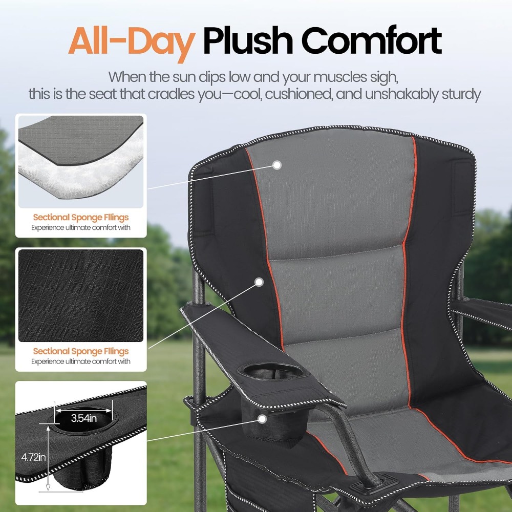 2 Pack Heavy Duty Oversized Fo - Outdoor Oversized Camping Chair recension och pris