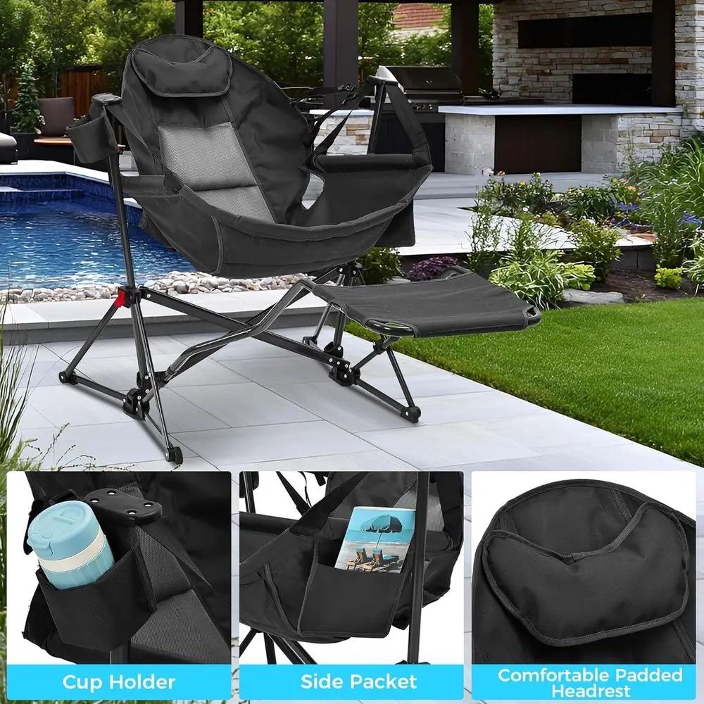 Portable Oversized Hammock Cam - Outdoor Oversized Camping Chair recension och pris